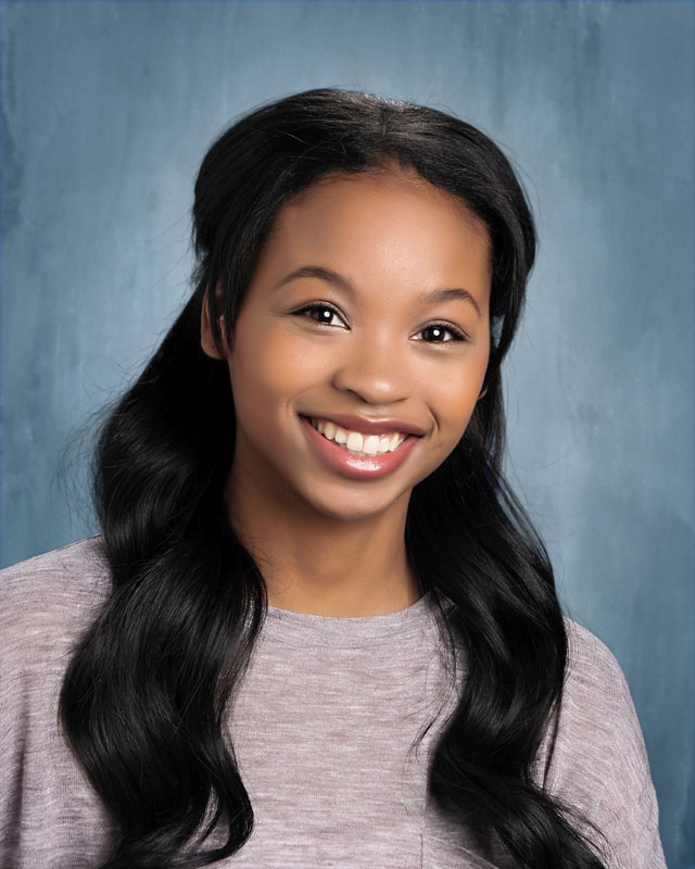 K-12 School Photography ideas Photography ideas - Girl with blue background