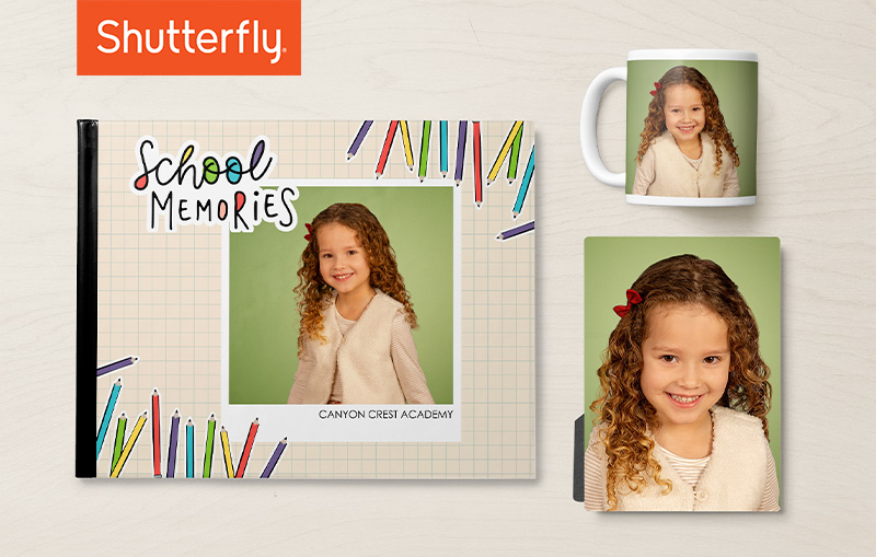 Custom photo book, mug, and desktop plaque